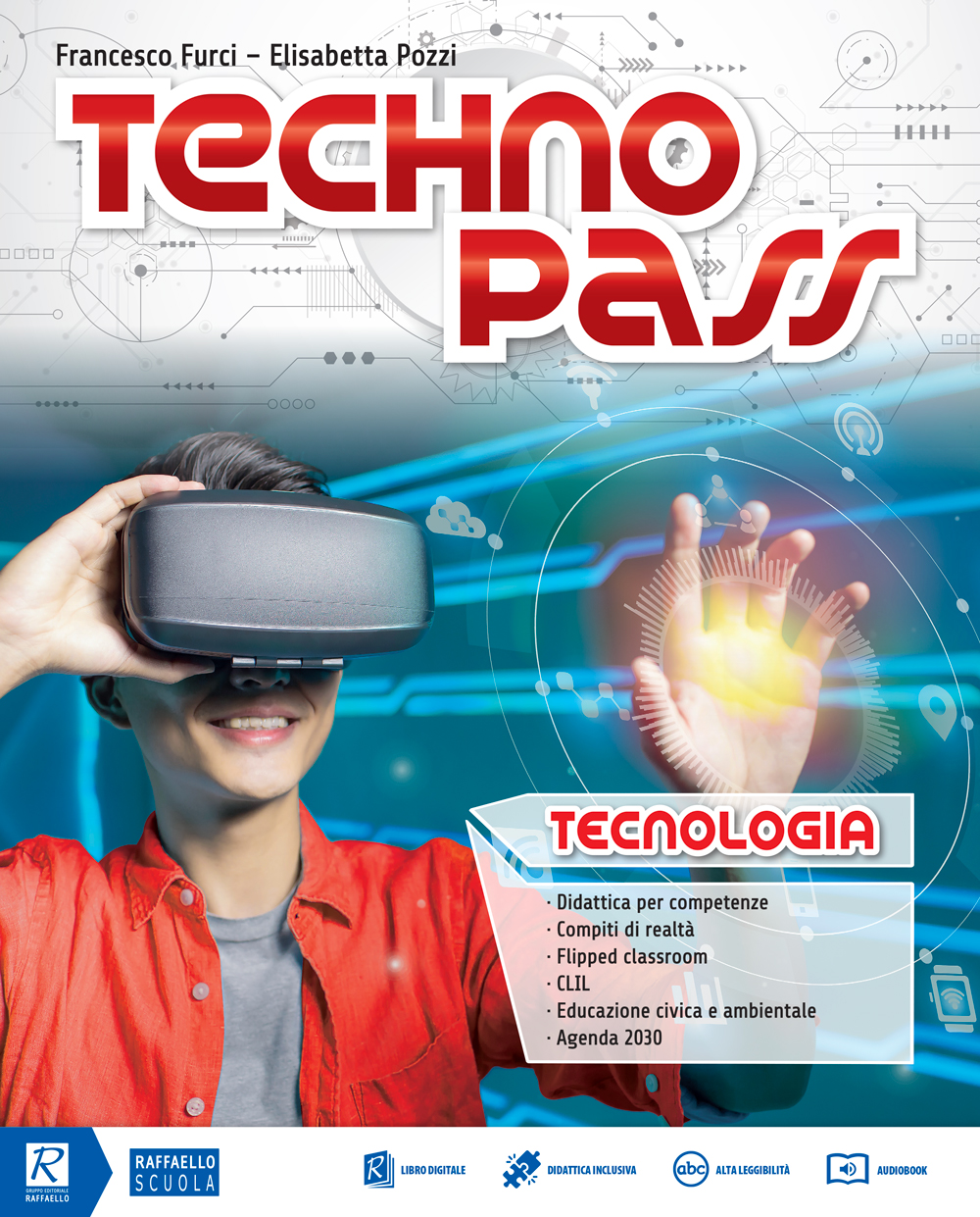 TECHNOPASS Tecnologia + Disegno + Domande e risposte + DVD Libro digitale Raffaello Libri