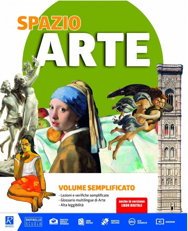 Spazio Arte Volume semplificato con audiolibro pp. 100 Raffaello