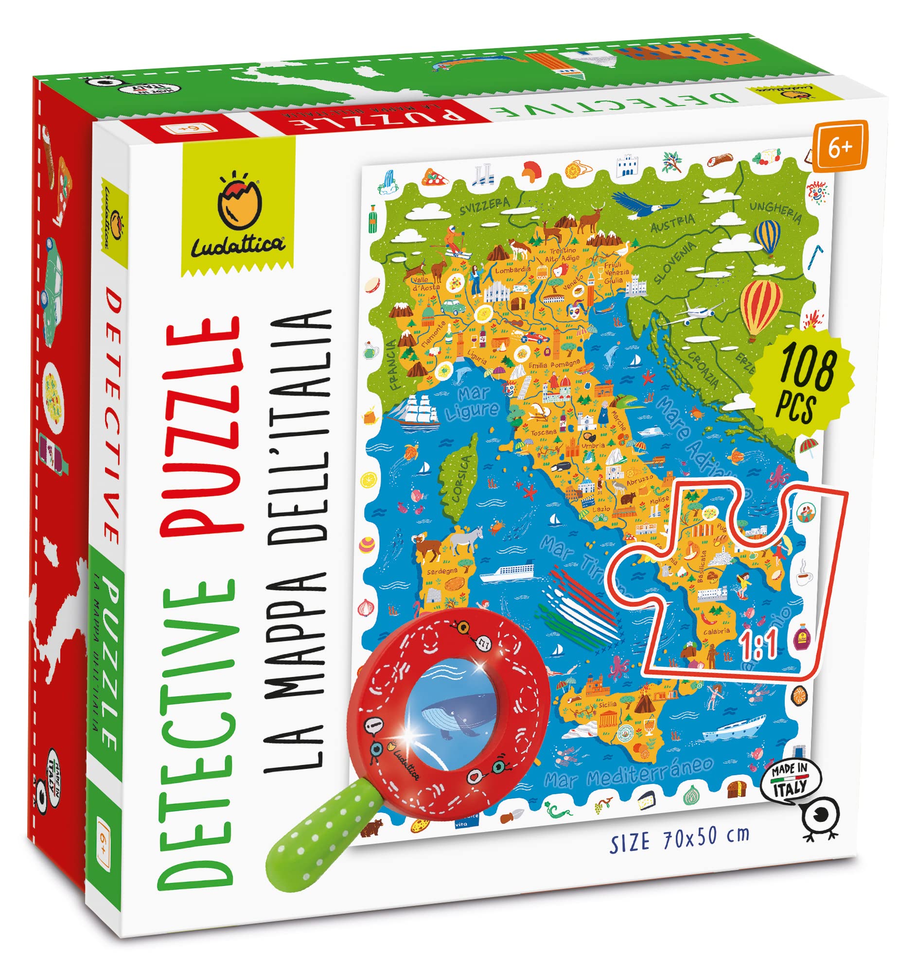 Detective puzzle - la mappa dell'italia ludattica